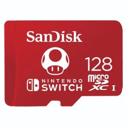 Sandisk 128GB SD micro (SDXC Class 10 UHS-I U3) Nintendo Switch memória kártya