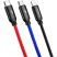 Baseus 3,5A 1,2m USB-A - Lightning/Type-C/MicroUSB tricolor harisnyázott háromágú kábel