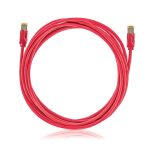 KE-Line Cat6A 10Gigabit STP LSOH Patch Kábel 0,25m piros