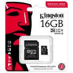   Kingston 16GB SD micro Industrial (SDHC Class 10 A1) (SDCIT2/16GB) memória kártya + olvasó