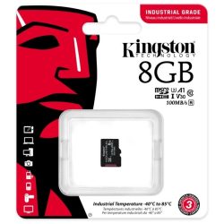 Kingston 8GB SD micro Industrial (SDHC Class 10 A1) (SDCIT2/8GBSP) memória kártya