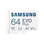  Samsung 64GB SD micro EVO Plus (SDXC Class10) (MB-MC64KA/EU) memória kártya adapterrel