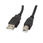   Lanberg 3m USB-A 2.0 apa - USB-B apa fekete ferritgyűrűs kábel
