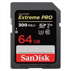 Sandisk 64GB SD (SDXC Class 10 UHS-II U3) Extreme Pro memória kártya