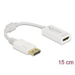   Delock 61015 DisplayPort 1.1 apa - HDMI anya passzív fehér adapter