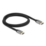   Delock 83995 1m Ultra nagy sebességű HDMI 48Gbps 8K 60Hz szürke kábel