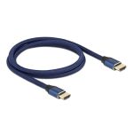   Delock 85446 1m Ultra nagy sebességű HDMI 48Gbps 8K 60Hz kék kábel