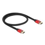   Delock 85772 50cm Ultra nagy sebességű HDMI 48Gbps 8K 60Hz piros kábel