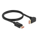   Delock 87054 1m DisplayPort 8K 60Hz apa egyenes - apa 90°-ban felfelé hajlított kábel