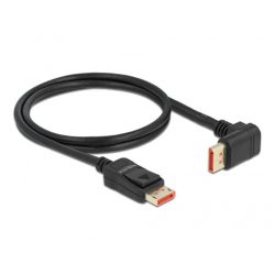 Delock 87054 1m DisplayPort 8K 60Hz apa egyenes - apa 90°-ban felfelé hajlított kábel