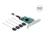   Delock 89051 4xSATA 6Gb/s RAID/HyperDuo low profile PCI Express kártya