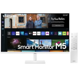 Samsung 32" M5 S32BM501EU FHD VA HDR10 fehér SMART monitor távirányítóval