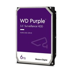Western Digital 3,5" 6000GB belső SATAIII 5400RPM 256MB PURPLE WD63PURZ winchester 3 év