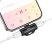 Hoco HOC0299 Lightning+Lightning LS31 2in1 Dual Lightning Converter - fekete audió adapter