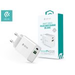   Devia ST354885 Type-C/USB bemenettel 30W - Smart PD3.0 + QC3.0 Quick Charger hálózati töltő adapter