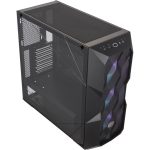   Cooler Master Midi MasterBox TD500 MESH (Táp nélküli) ablakos fekete ATX ház + ARGB kontroller