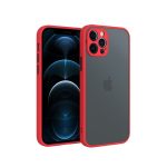   Cellect CEL-MATTIPH1467M-RBK iPhone 14 Plus piros-fekete műanyag tok