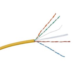 Legrand 632745 Cat6A árnyékolatlan (U/UTP) 2x4 érpár (AWG23) LSZH (LSOH) sárga Eca 500m-kábeldob Linkeo C fali kábel