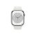Apple Watch S8 Cellular (45mm) ezüst alumínium tok, fehér sportszíjas okosóra