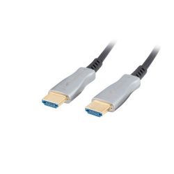 Lanberg 50m aktív optikai HDMI apa-apa fekete AOC kábel