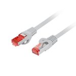   Lanberg PCF6-10CU-0025-S Cat.6 F/UTP AWG26 LSZH árnyékolt szürke patch kábel 0,25m