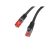 Lanberg PCF6-10CU-0100-BK Cat.6 F/UTP AWG26 LSZH árnyékolt fekete patch kábel 1m