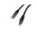 Lanberg PCU6-10CU-0100-BK Cat.6 U/UTP AWG26 LSZH árnyékolatlan fekete patch kábel 1m