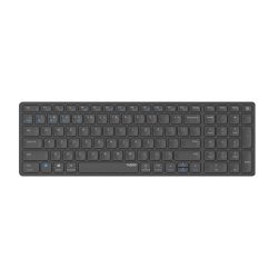 Rapoo 00217472 E9700M Bluetooth (3.0+4.0) + 2,4GHZ fekete vezeték nélküli billentyűzet