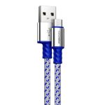   Recci RTC-N33M 2m microUSB textil borítású adat- és töltőkábel