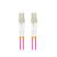 Lanberg FO-LULU-MD41-0050-VT duplex optikai patch kábel 4xLC/UPC csatlakozóval, 50/125 LSZH OM4, 5m