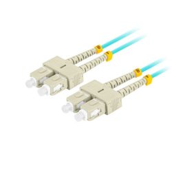 Lanberg FO-SUSU-MD31-0020-TQ duplex optikai patch kábel 4xSC/UPC csatlakozóval, 50/125 LSZH OM3, 2m