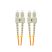 Lanberg FO-SUSU-MD21-0050-OG duplex optikai patch kábel 4xSC/UPC csatlakozóval, 50/125 LSZH OM2, 5m