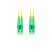 Lanberg FO-LALA-SD11-0020-YE duplex optikai patch kábel 4xLC/APC csatlakozóval, duplex 9/125 LSZH, 2m