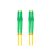 Lanberg FO-LALA-SD11-0030-YE duplex optikai patch kábel 4xLC/APC csatlakozóval, duplex 9/125 LSZH, 3m