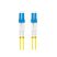 Lanberg FO-LULU-SD11-0020-YE duplex optikai patch kábel 4xLC/UPC csatlakozóval, duplex 9/125 LSZH, 2m