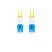 Lanberg FO-LULU-SD11-0030-YE duplex optikai patch kábel 4xLC/UPC csatlakozóval, duplex 9/125 LSZH, 3m