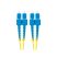 Lanberg FO-SUSU-SD11-0020-YE duplex optikai patch kábel 4xSC/UPC csatlakozóval, duplex 9/125 LSZH, 2m
