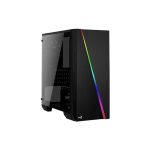   Aerocool Cylon Mini TG RGB fekete (táp nélküli) ablakos mATX ház