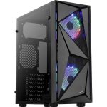   Aerocool Glider Cosmo RGB fekete (táp nélküli) ablakos ATX ház