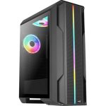   Aerocool Splinter Duo ARGB fekete (táp nélküli) ablakos ATX ház