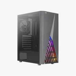 Aerocool Delta RGB fekete (táp nélküli) ablakos ATX ház