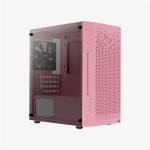   Aerocool Trinity Mini Mesh pink (táp nélküli) ablakos mATX ház