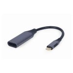   Gembird A-USB3C-DPF-01 Type C apa - DisplayPort anya szürke adapter