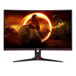   AOC 23,8" C24G2AE/BK FHD VA 165Hz VGA/HDMI/DP gamer ívelt monitor