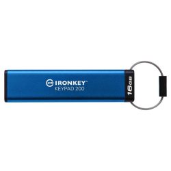 Kingston 16GB USB3.2 Gen1 A Ironkey Keypad 200 (IKKP200/16GB) Flash Drive