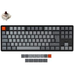 Keychron K8 RGB Backlight ISO vezeték nélküli angol gaming Gateron G Pro Brown mechanikus billentyűzet