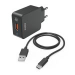   Hama FIC E3 QC 3.0 USB -TYPE-C kábellel hálózati töltő szett