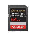   Sandisk 64GB SD Extreme Pro (SDXC Class 10 UHS-II U3) memória kártya