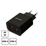   Cellect MTCB-PD20W-BK 20W USB A/USB C fekete hálózati gyorstöltő adapter