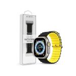   Devia ST381607 Apple Watch 38/40/41mm fekete/sárga szilikon sport szíj